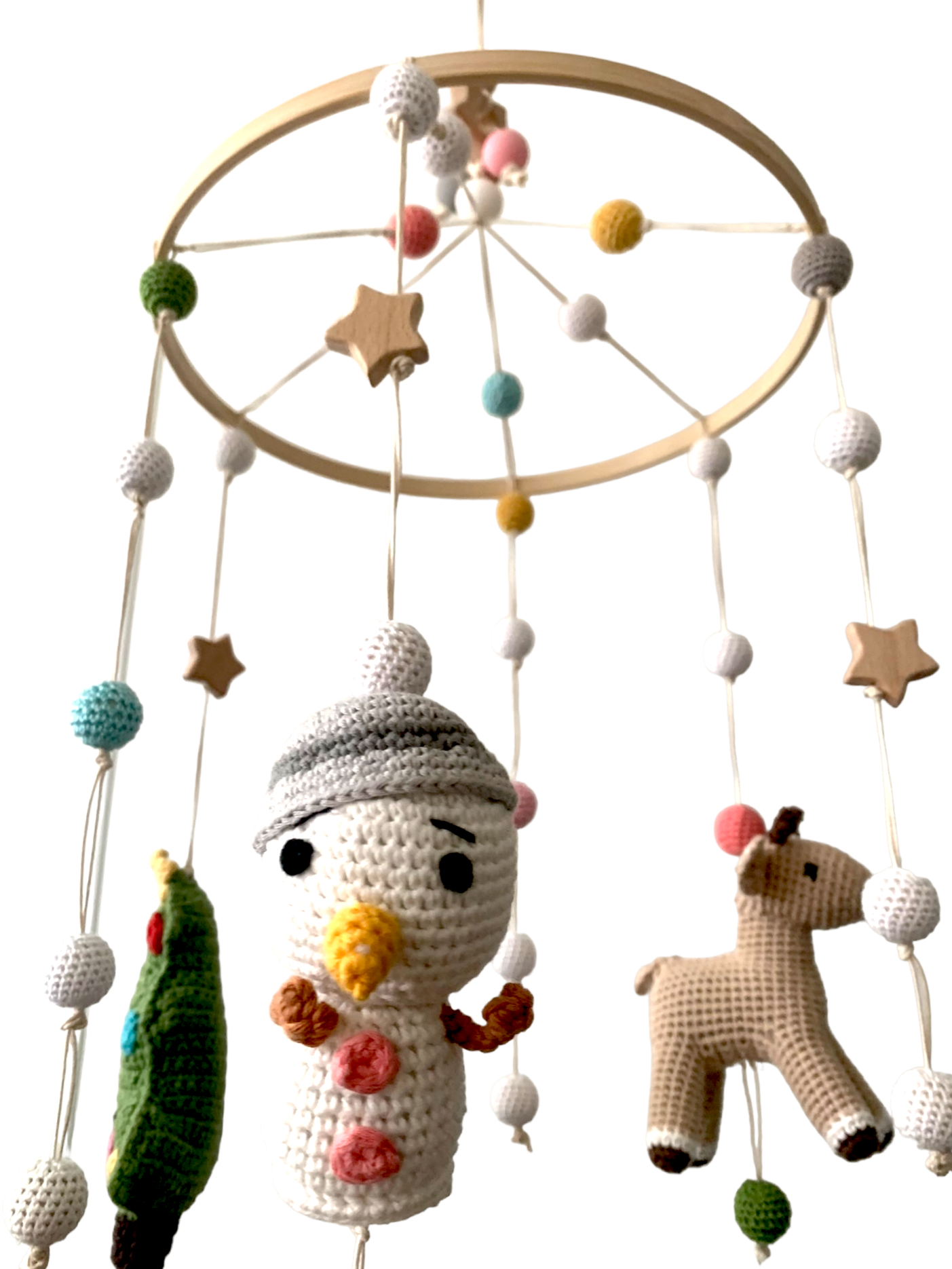 Mobile Schneemann Reh XL Weihnachten