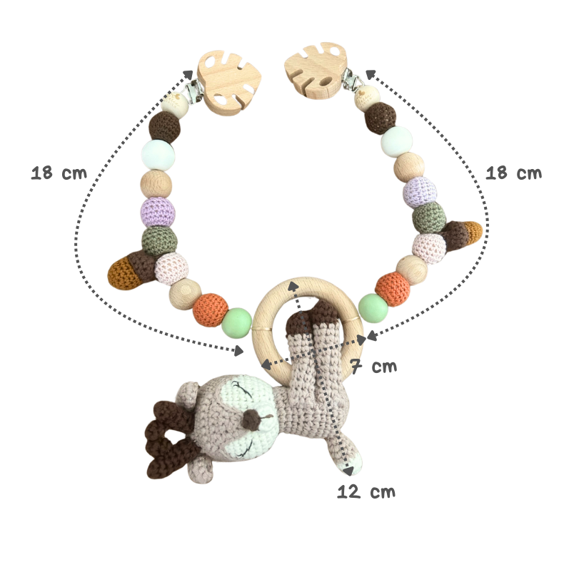 Reh Kinderwagenkette Frühling Bayern Herbst