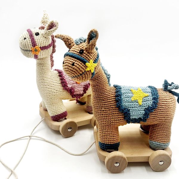 Nachziehtier Pferd Zugtier