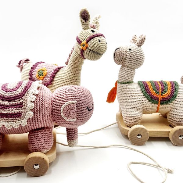 Nachziehtier Lama Zugtier