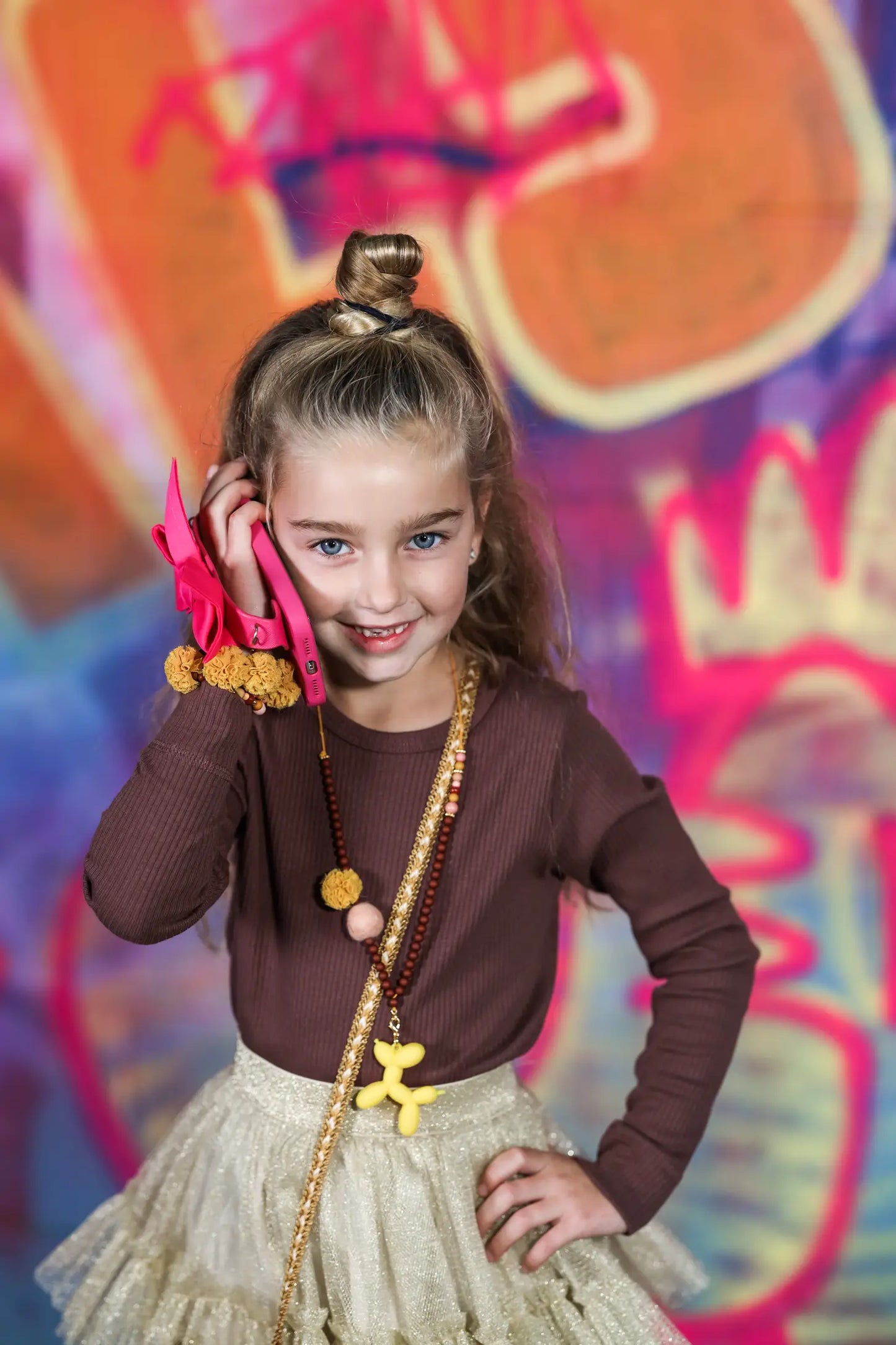 Armband Blossom Pompon Kleinkind-Schmuck