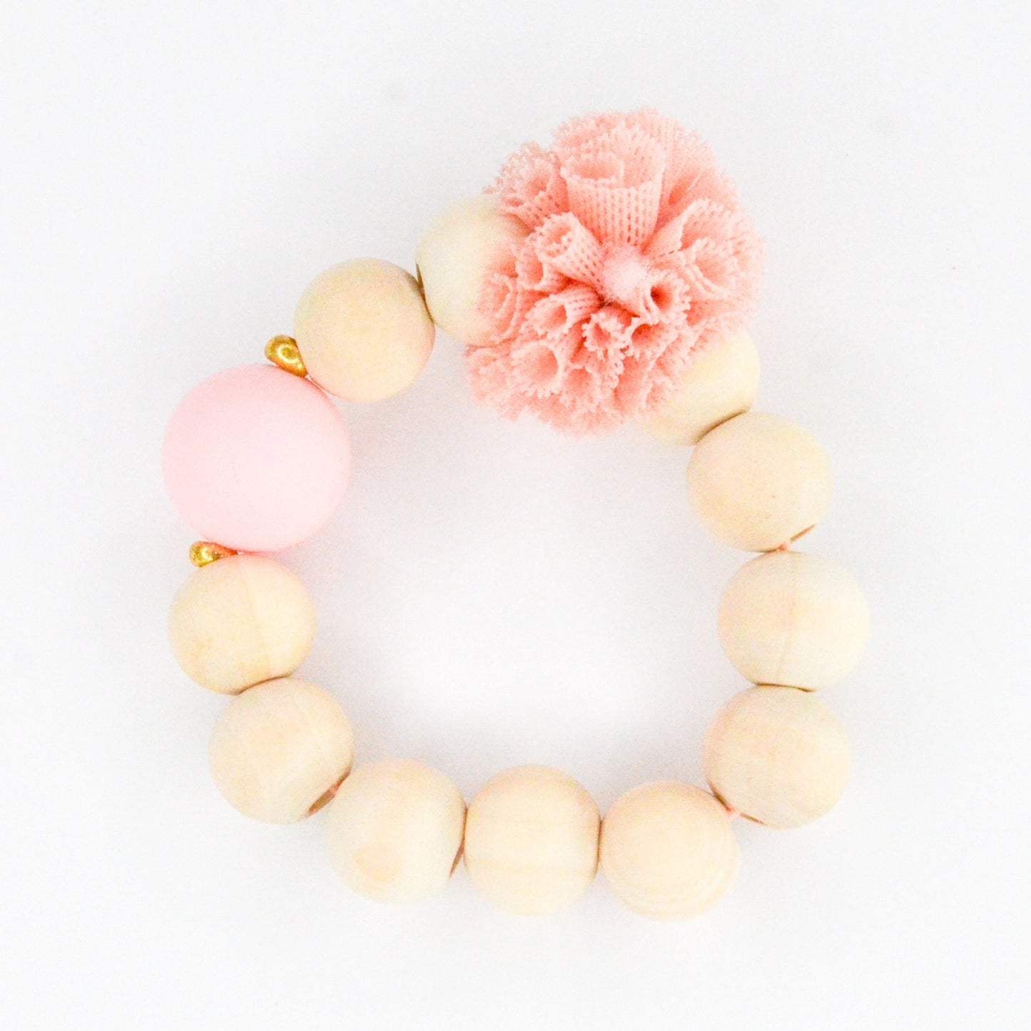 Armband rosa Pompom Kleinkind-Schmuck