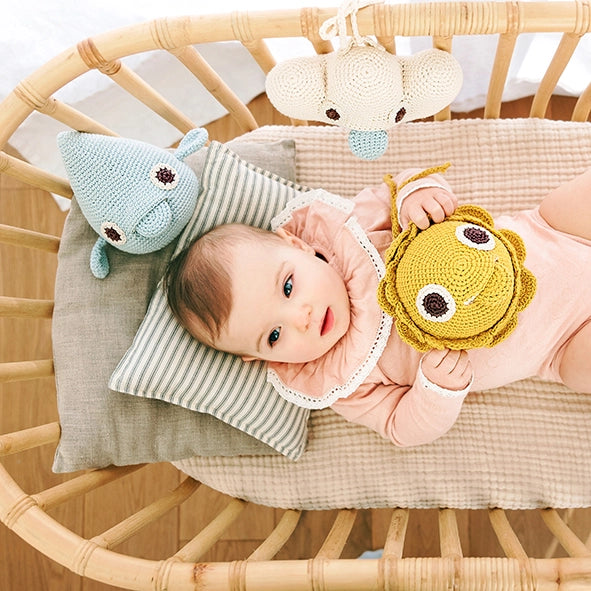 Gehäkelte Spieluhr Wassertropfen