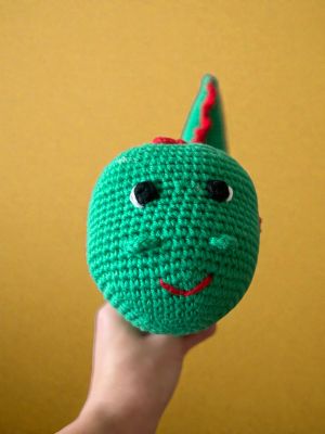 Drache BRUNO handgehäkelt Kuscheltier