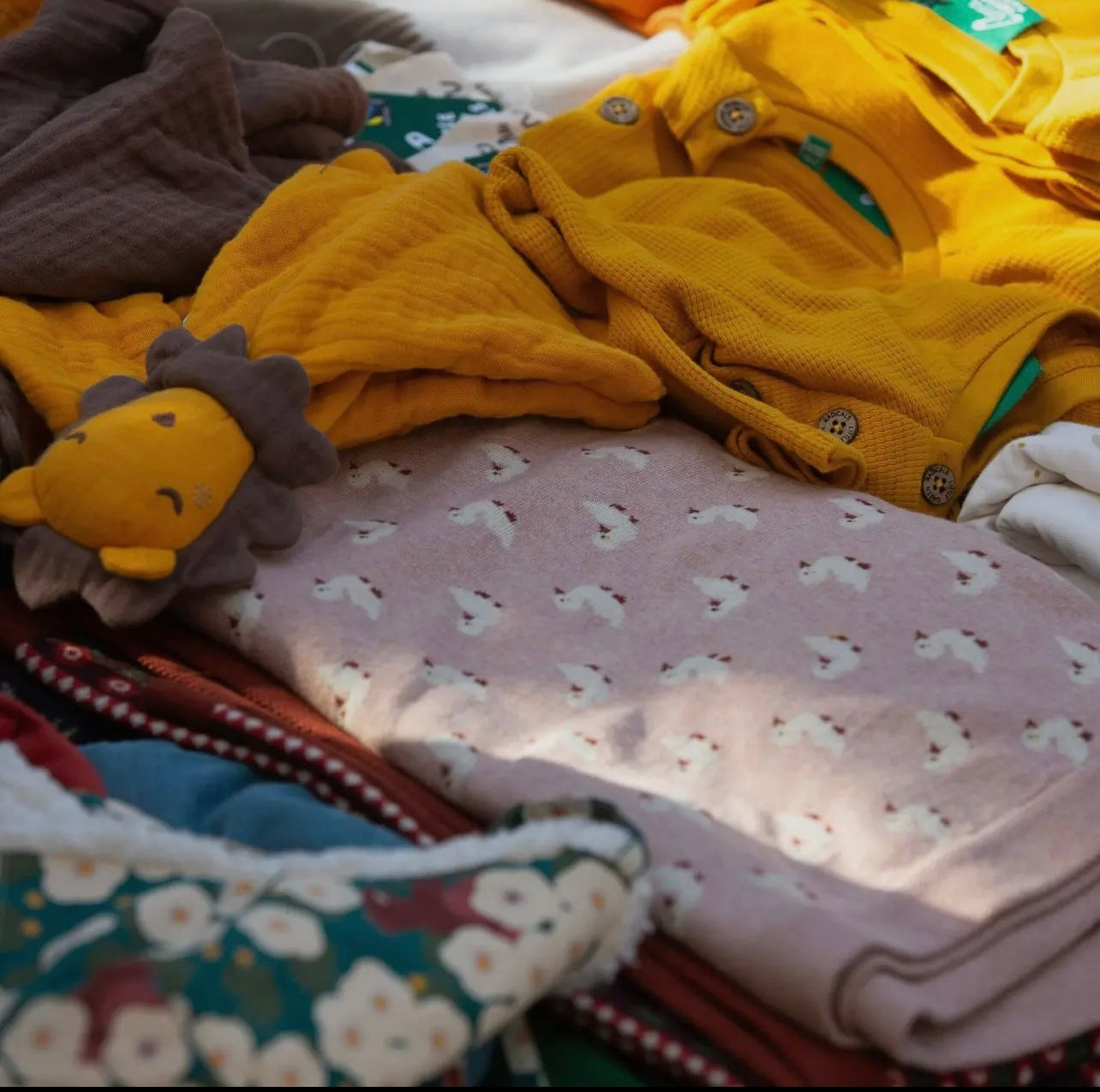 Baby-Decke Puddle Ducks gestrickte
Bio-Babydecke von Little Green Radicals