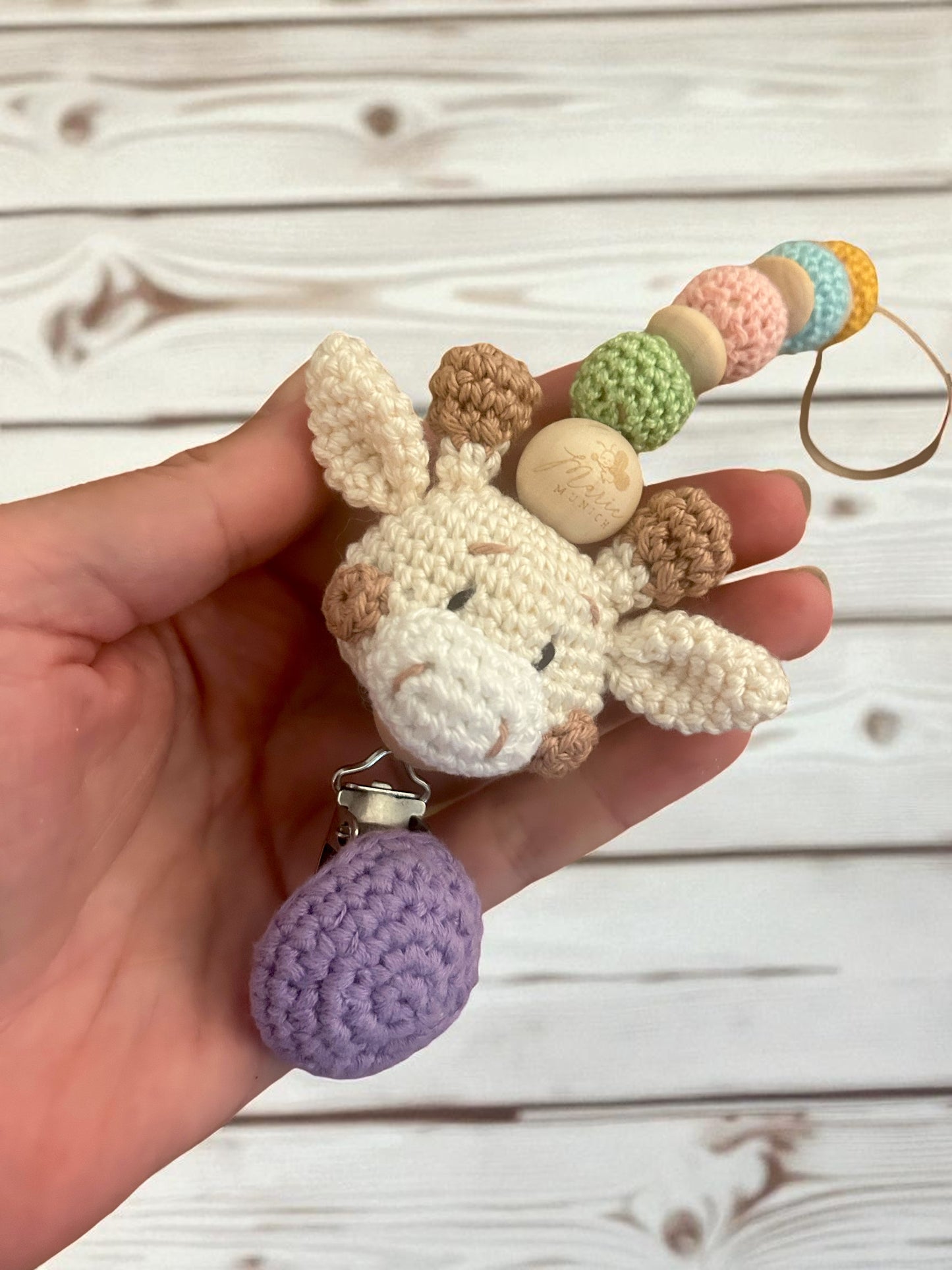 Schnullerkette Giraffe
