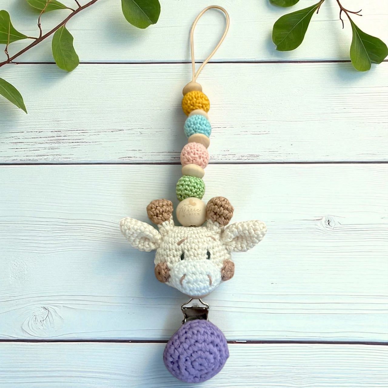 Schnullerkette Giraffe