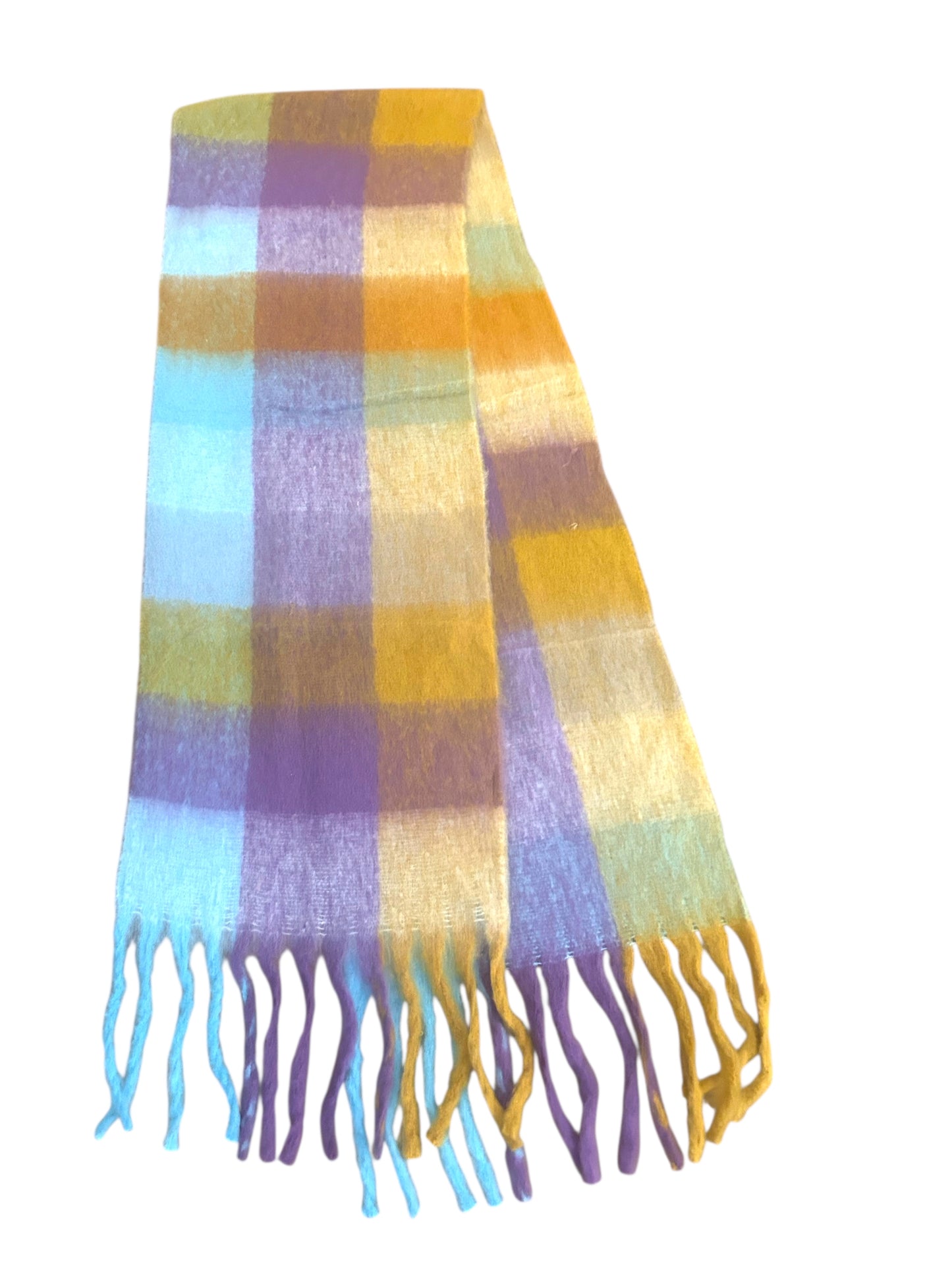 Kuscheliger XL-Schal lila-sand Herbst