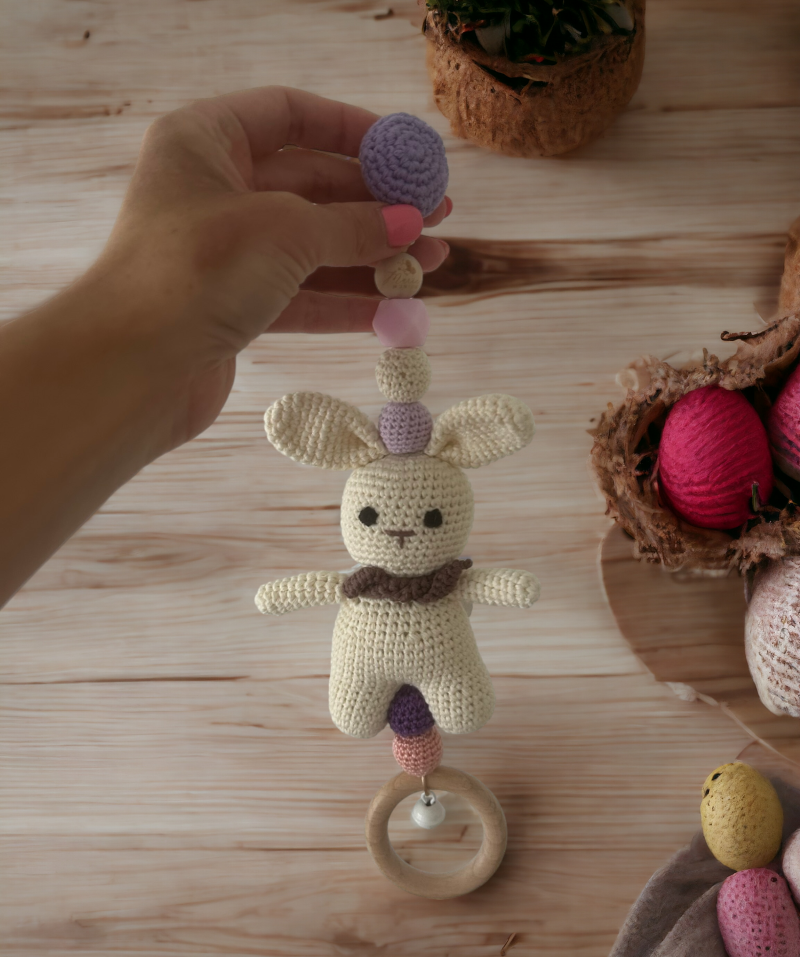 Gehäkelter Anhänger Hase