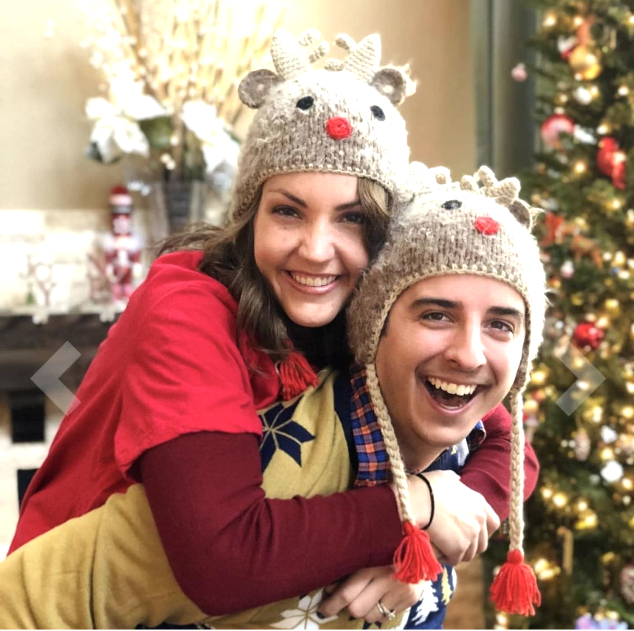 Rudolph Rentier-Mütze Weihnachten Herbst