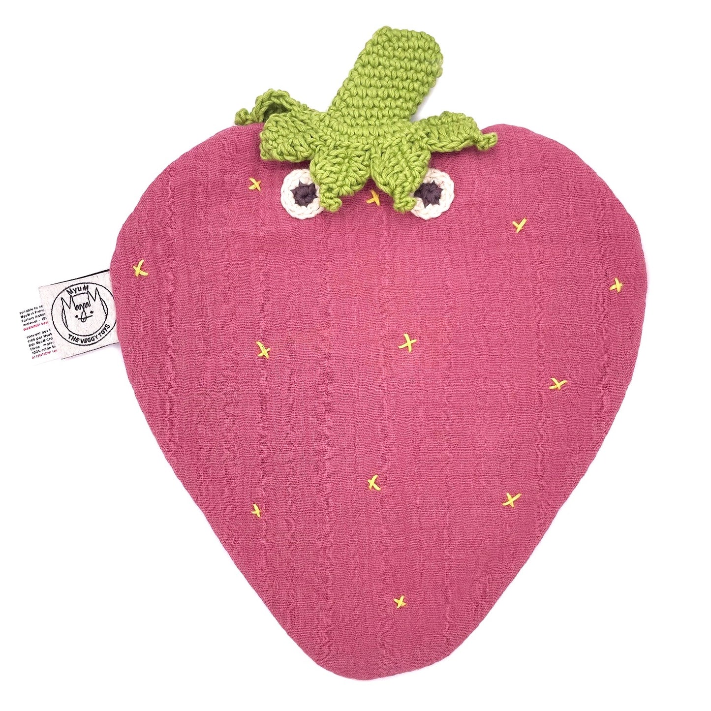 Freundliches Schnuffeltuch Erdbeere Sommer