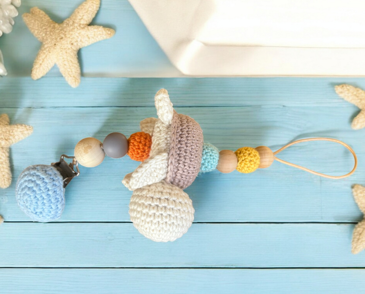 Schnullerkette Schildkröte Sommer