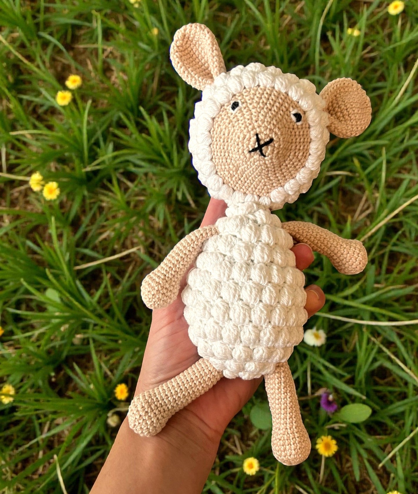 Handgehäkeltes Schaf Lamm Kuscheltier