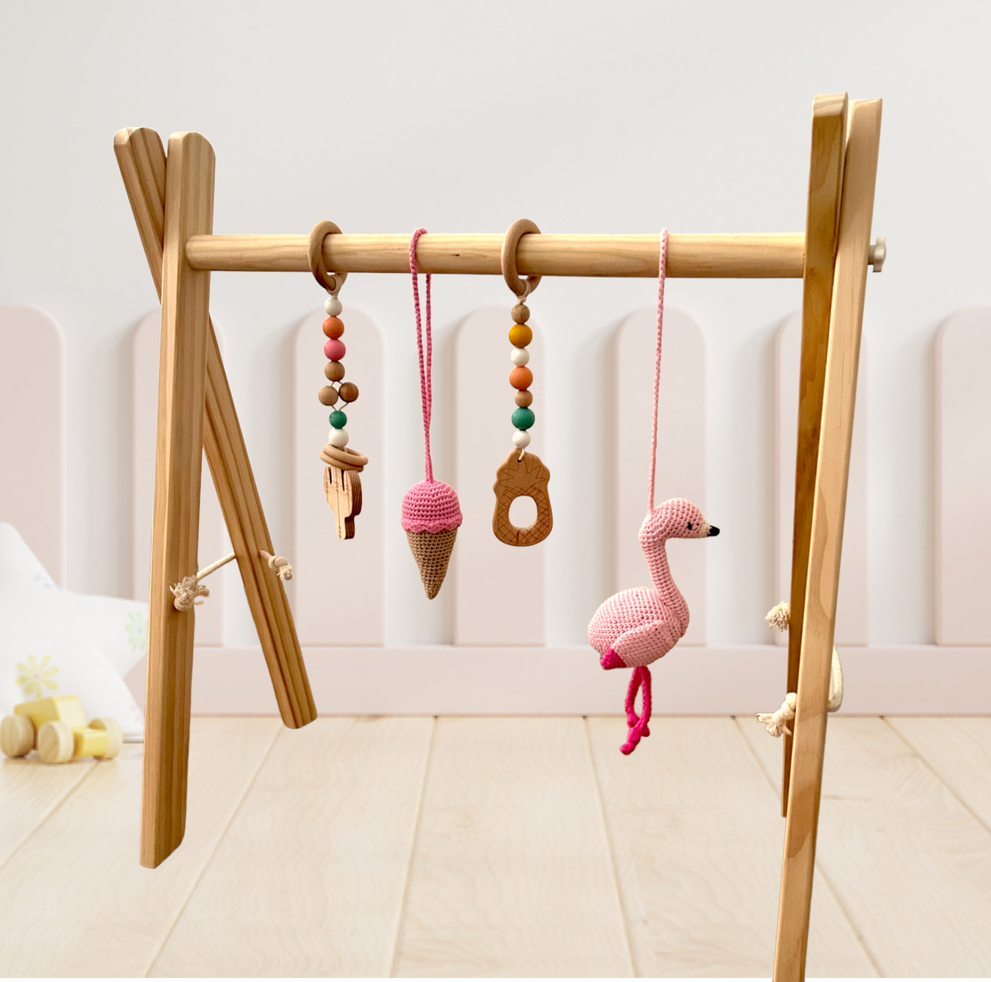 Baby Gym Flamingo Eis Sommer