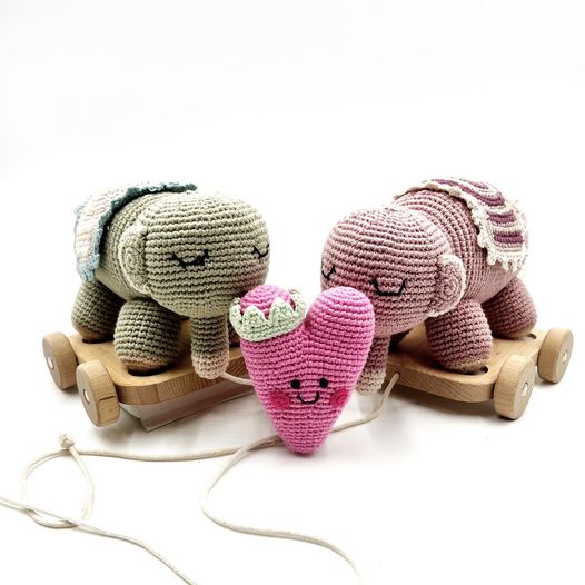 Nachziehtier Elefant Zugtier