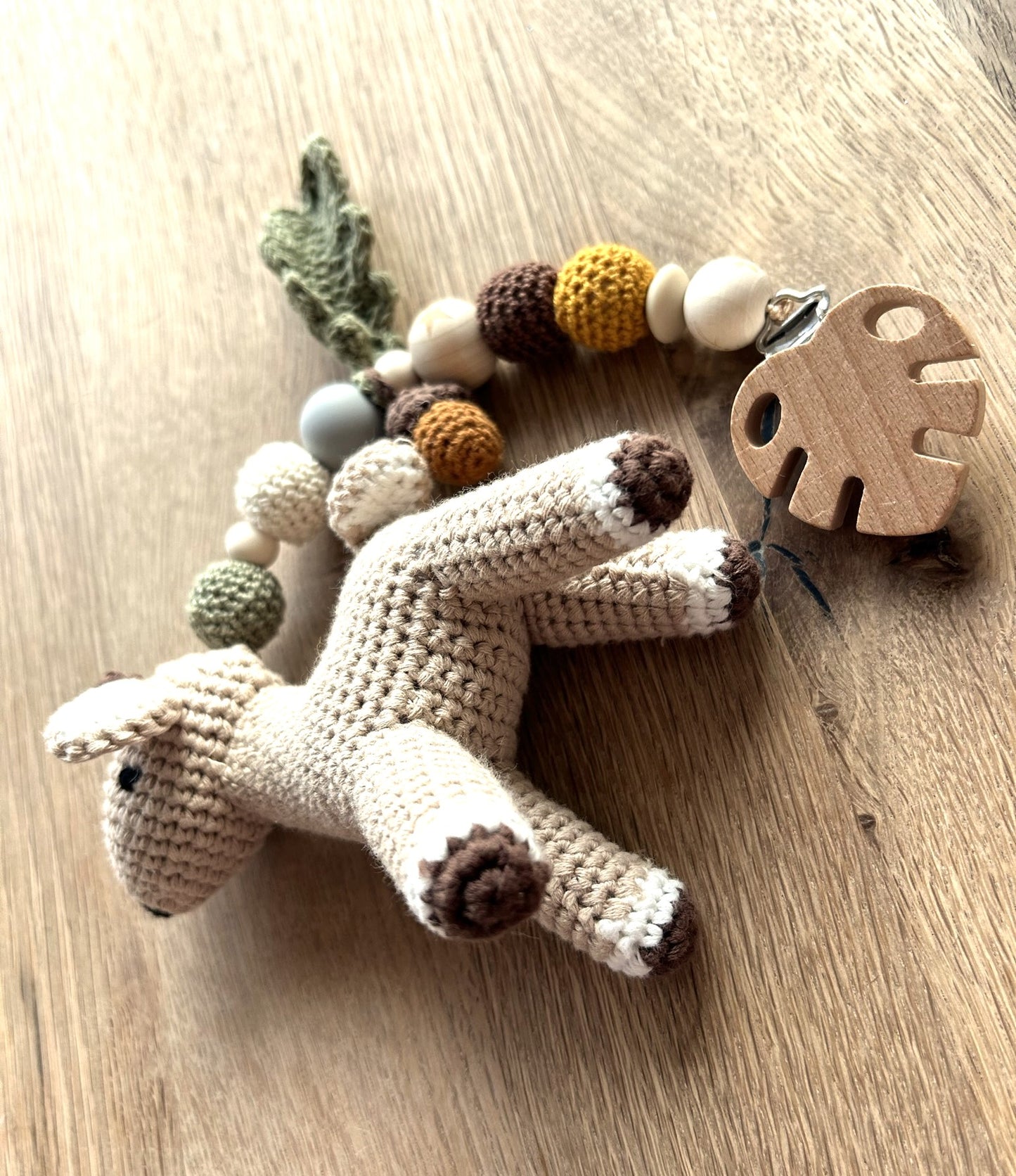 Gehäkelter Anhänger Reh Bayern Herbst