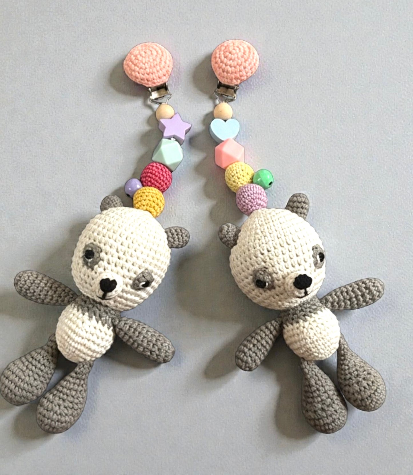 Gehäkelter Anhänger Panda Pandabär