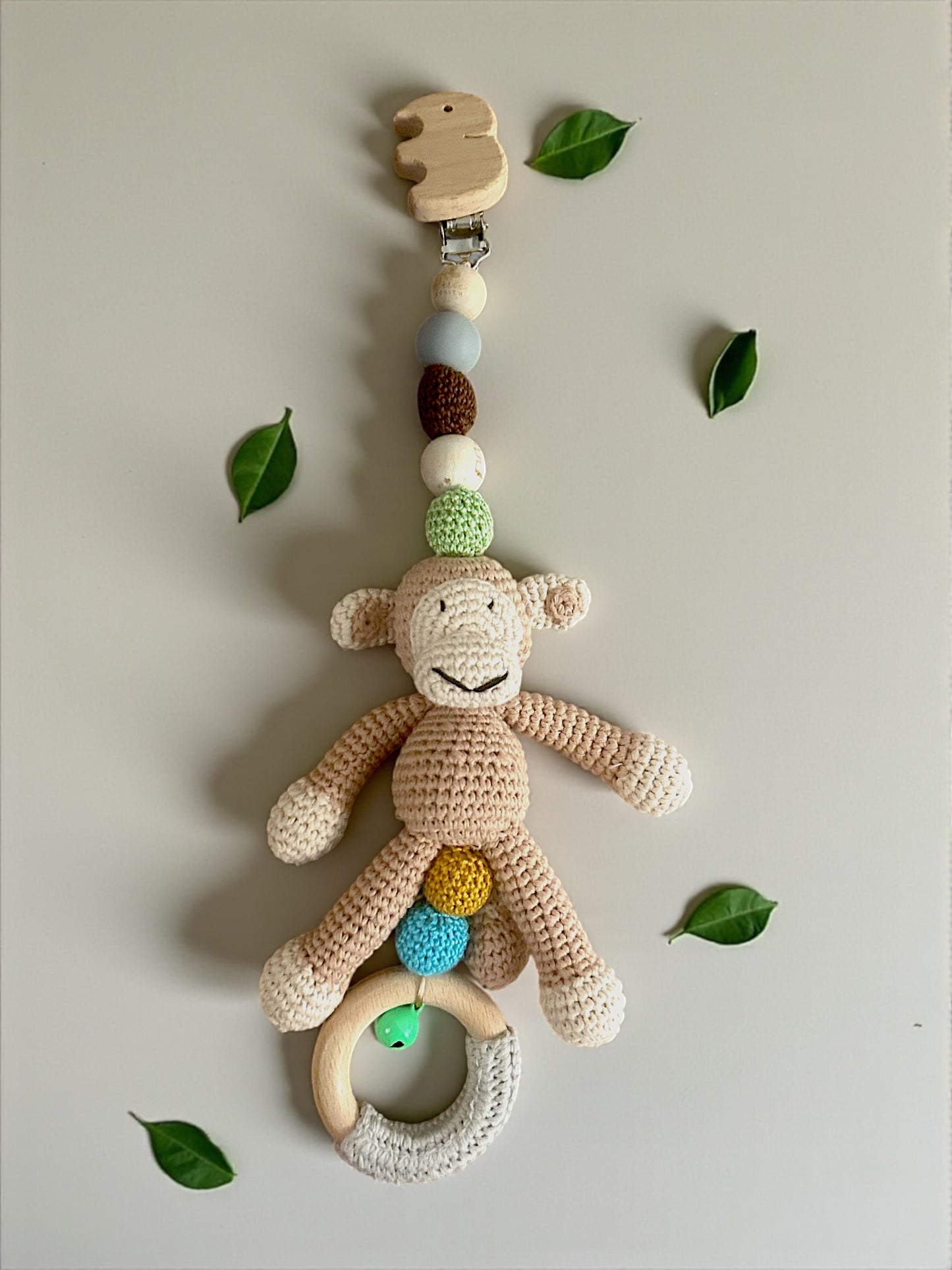 Gehäkelter Anhänger Affe