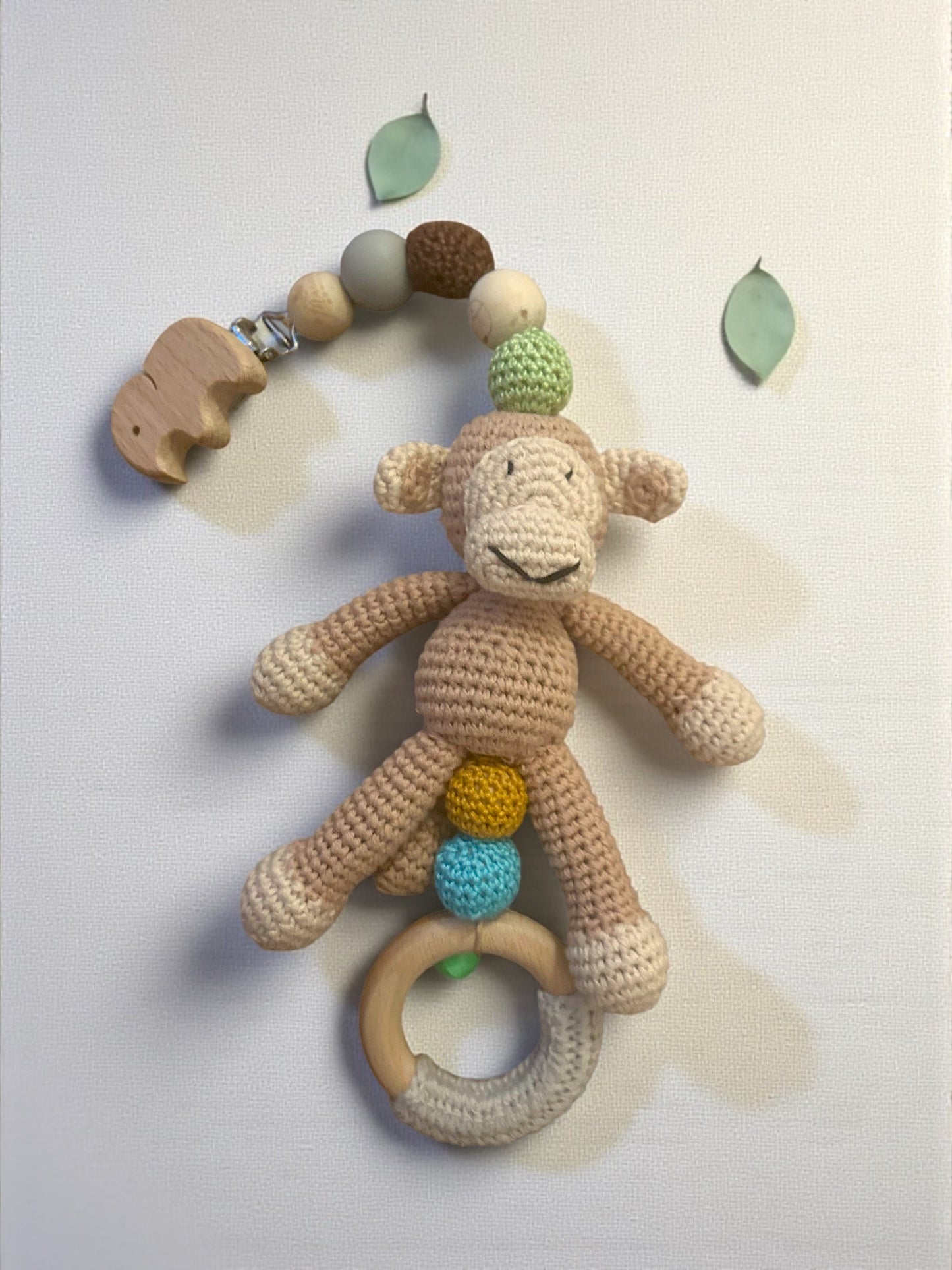 Gehäkelter Anhänger Affe