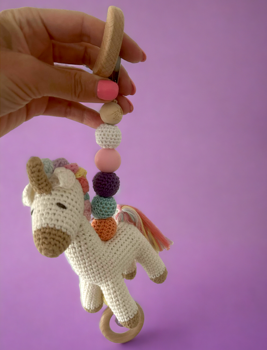 Gehäkelter Anhänger Einhorn Unicorn