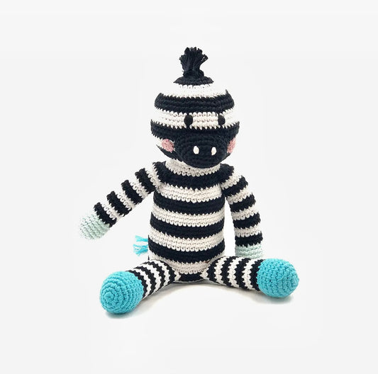 Zebra Kuscheltier Rassel Sommer