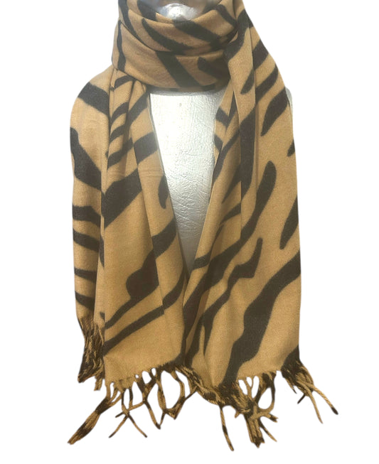 Kuscheliger XL-Schal Tiger-Carmela Herbst