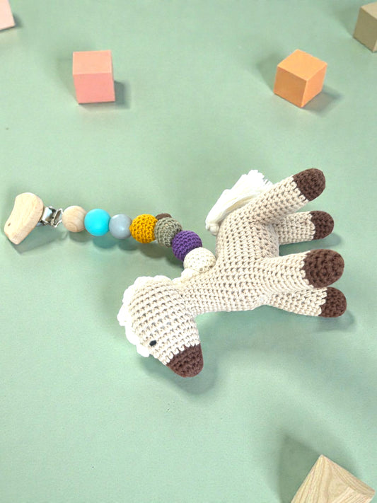 Gehäkelter Anhänger Pony