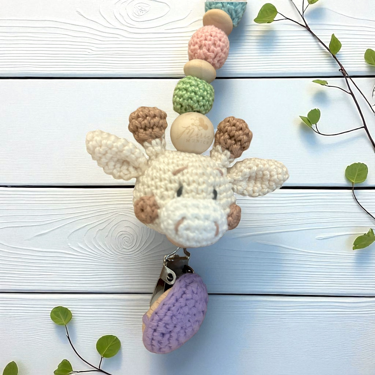 Schnullerkette Giraffe