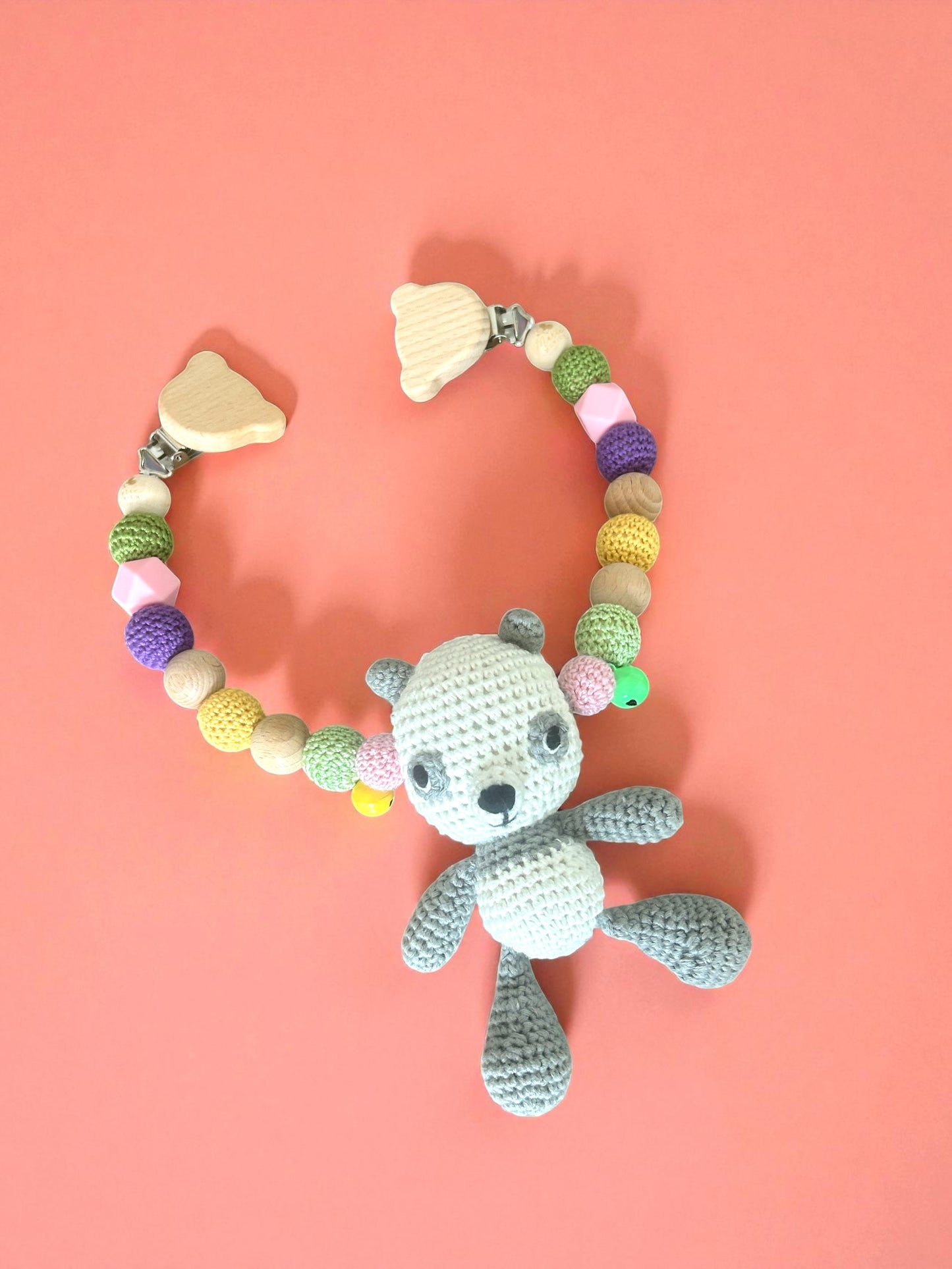 Panda Pandabär Kinderwagenkette