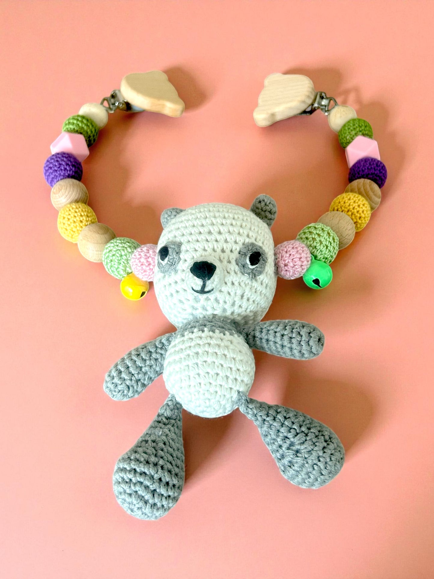 Panda Pandabär Kinderwagenkette