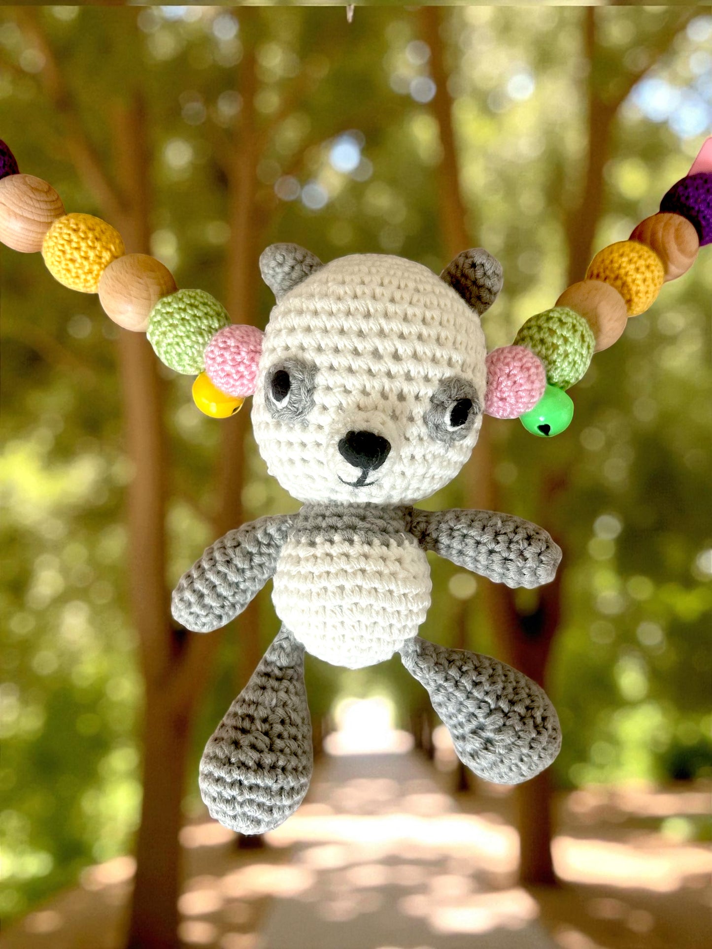 Panda Pandabär Kinderwagenkette