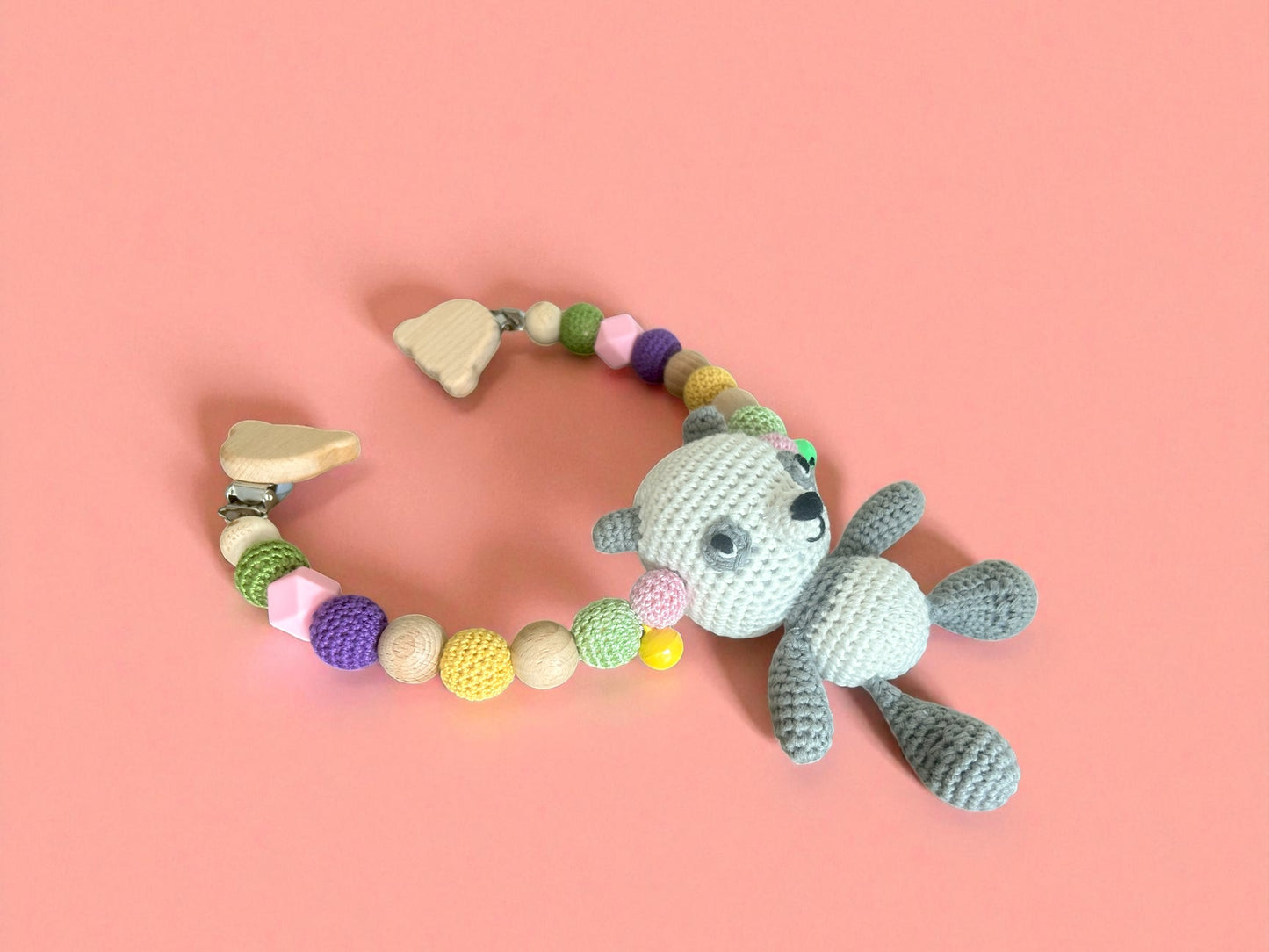 Panda Pandabär Kinderwagenkette