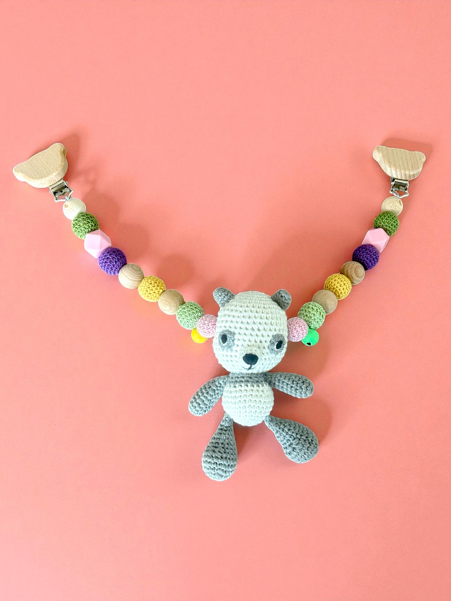 Panda Pandabär Kinderwagenkette