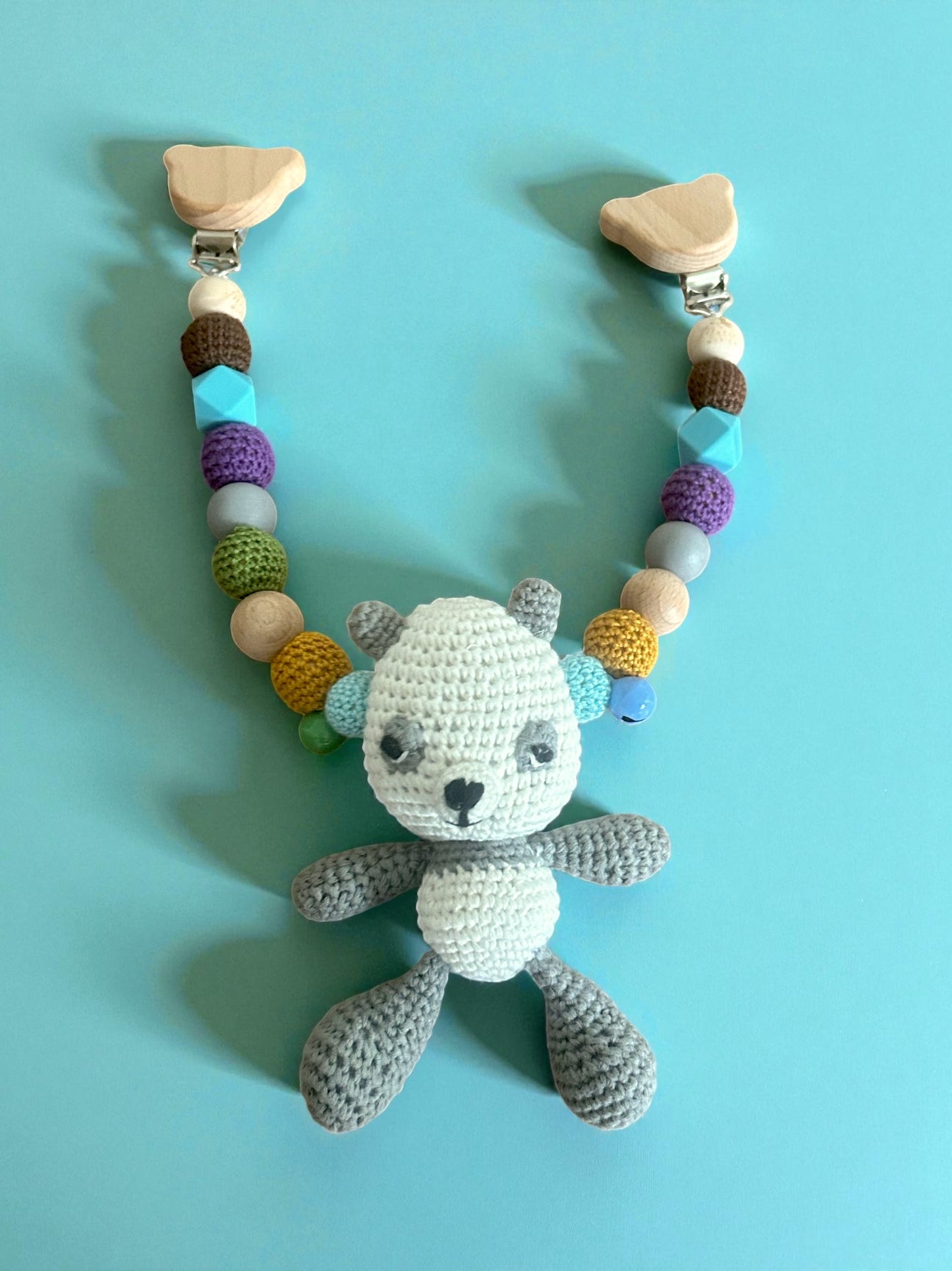 Panda Pandabär Kinderwagenkette