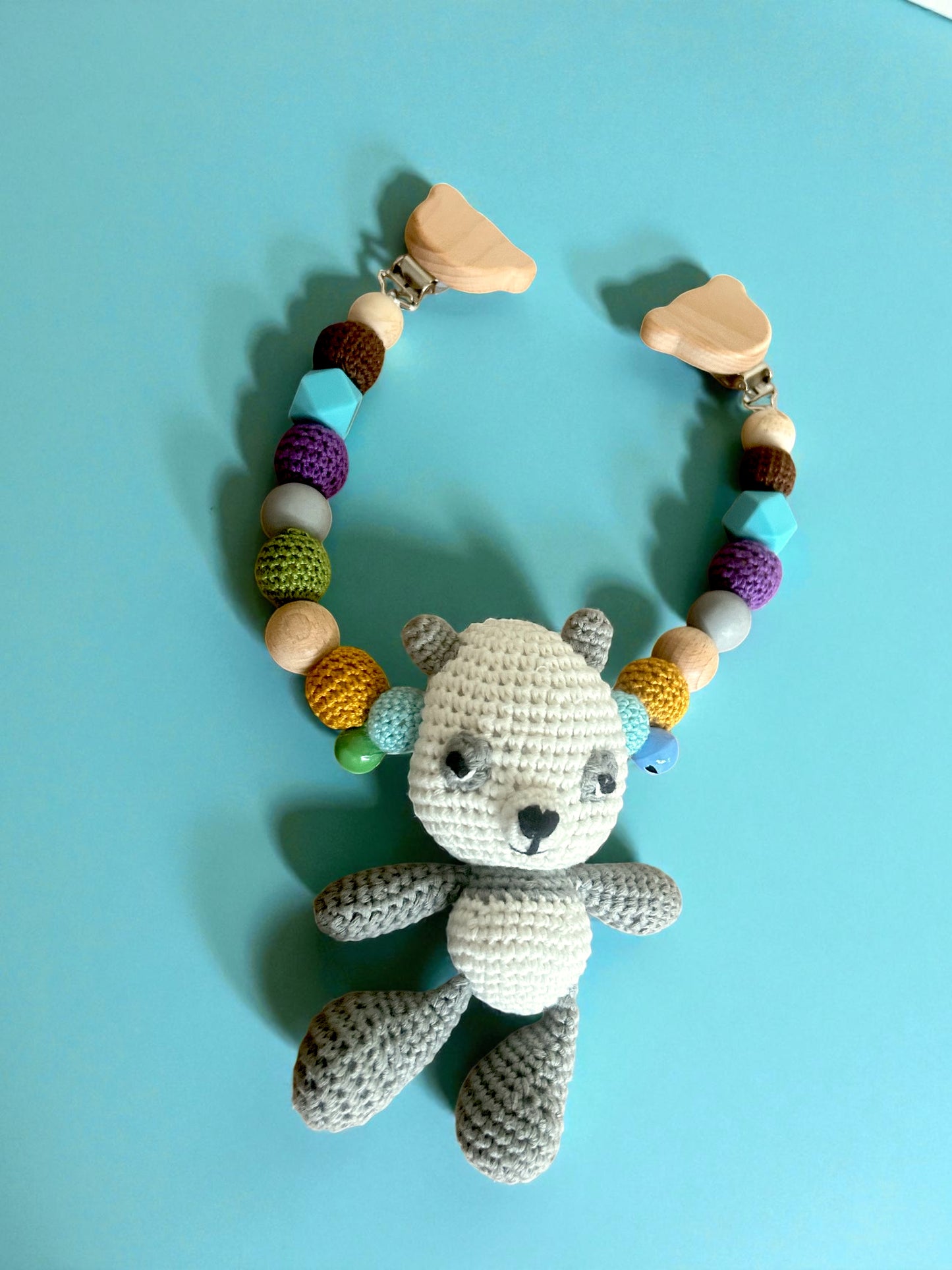 Panda Pandabär Kinderwagenkette