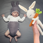 Shlafender Hase mit Karotte  Kuscheltier