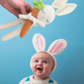 Shlafender Hase mit Karotte  Kuscheltier