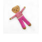 Teddybär Kuscheltier Pebblechild Rassel rosa