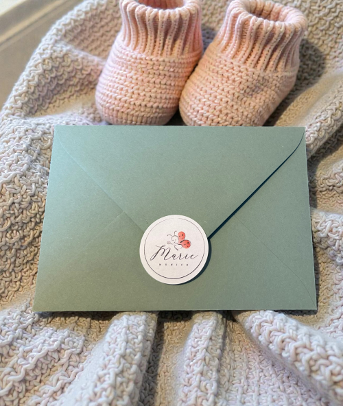 Geburtskarte Baby-Mobile personalisiert