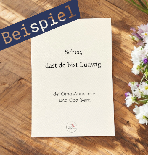 Geburtskarte Junge Bayern personalisiert