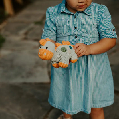 Rassel Dinosaurier Dino Stegosaurus Pebblechild Kuscheltier